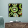 Kiwi - Fruit - Groen canvas 2cm klein -sfeer4