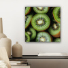 Kiwi - Fruit - Groen canvas 2cm klein -sfeer6
