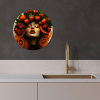 Vrouw - Aardbeien - Kroon KitchenYeah - Keuken - Wandcirkel Forex klein -sfeer1