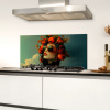 Vrouw - Granaatappel - Herfst - Zonnebril Spatscherm Aluminium klein -sfeer4