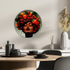 Vrouw - Chocolade - Frambozen - Aardbeien - Koekjes KitchenYeah - Keuken - Wandcirkel Forex klein -sfeer2