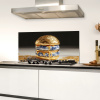 Delftsblauw - Goud - Burger Spatscherm Aluminium klein -sfeer4