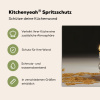Delftsblauw - Goud - Burger Spatscherm Aluminium klein -zdetails_DE