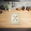 Beige - Vintage - Bestek Inductie beschermer vinyl 3mm middel -sfeer5