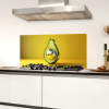 Avocado - Discobal - Geel - Glitter Spatscherm Aluminium klein -sfeer4