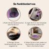 Druif - Disco - Glitter - Paars Inductie beschermer vinyl 3mm middel -tsfeer9_DE