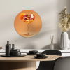 Drank - Oranje - Glitter - Disco KitchenYeah - Keuken - Wandcirkel Forex klein -sfeer2