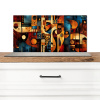 Figuren - Abstract - Symbolen Spatscherm Aluminium klein -3d_zonderpan