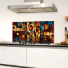 Figuren - Abstract - Symbolen Spatscherm Aluminium klein -sfeer4