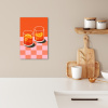 Sinaasappel - Glazen - Oranje KitchenYeah - Keuken - Canvas klein -sfeer1