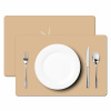 Perzik - Lijntekening - Pit - Beige Placemat vinyl groot -zzsfeer2_Kitchenyeah-website