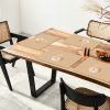 Perzik - Lijntekening - Pit - Beige Placemat vinyl groot -zzsfeer4_Kitchenyeah-website