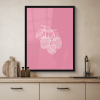 Frambozen - Steel - Getekend - Roze KitchenYeah - Keuken - Fotolijst klein -sfeer1