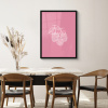 Frambozen - Steel - Getekend - Roze KitchenYeah - Keuken - Fotolijst klein -sfeer2