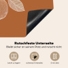 Sinaasappel - Getekend - Bladeren - Bruin Inductie beschermer vinyl 3mm middel -tsfeer4_DE