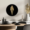 Ijs - Goud - Zwart - Eten KitchenYeah - Keuken - Wandcirkel Forex klein -sfeer2