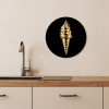 Ijs - Goud - Zwart - Eten KitchenYeah - Keuken - Wandcirkel Forex klein -sfeer3