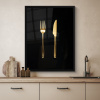 Bestek - Goud - Mes - Vork KitchenYeah - Keuken - Fotolijst klein -sfeer3