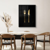 Bestek - Goud - Mes - Vork KitchenYeah - Keuken - Fotolijst klein -sfeer2