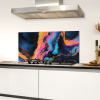 Modern - Marmer - Oranje Spatscherm Aluminium klein -sfeer4