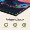 Modern - Marmer - Oranje Spatscherm Aluminium klein -zcloseup_DE