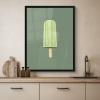 Groen - Waterijsje - Stokje - Illustratie KitchenYeah - Keuken - Fotolijst klein -sfeer3