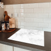 Elegantie van Wit Marmer Inductie beschermer vinyl 3mm middel -sfeer3