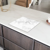 Elegantie van Wit Marmer Inductie beschermer vinyl 3mm middel -sfeer8