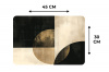 Contrasten in Cirkel en Vierkant Placemat vinyl groot -specs