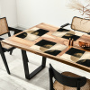 Contrasten in Cirkel en Vierkant Placemat vinyl groot -zzsfeer4_Kitchenyeah-website