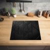 Zwart - Geometrisch - Tegeltjes Inductie beschermer vinyl 3mm middel -sfeer5