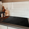 Zwart - Steen - Beton Inductie beschermer vinyl 3mm klein -sfeer3
