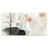 Wabi sabi - Beige - Plant Spatscherm Aluminium klein -3d_volledig