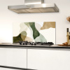 Japandi - Abstract - Groen Spatscherm Aluminium klein -sfeer4