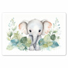 Olifant - Dieren - Natuur - Kind - Watercolor Placemat vinyl groot -zzsfeer1_Kitchenyeah-website