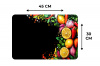 Citroenen - Peper - Kruiden - Graffiti - Verf - Abstract Placemat vinyl groot -specs