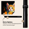 Kat - Eten - Patat - Graffiti - Abstract Inductie beschermer vinyl 3mm middel -zzzzzzz-induclip_DE