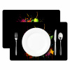 Paprika - Peer - Citroen - Graffiti - Verf - Abstract Placemat vinyl groot -zzsfeer2_Kitchenyeah-website