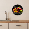 Fruit - Appel - Sinaasappel - Rode vruchten - Water KitchenYeah - Keuken - Wandcirkel Forex klein -sfeer3