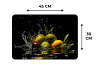 Olijven - Groen - Water - Zwart Placemat vinyl groot -specs