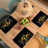Olijven - Groen - Water - Zwart Placemat vinyl groot -zzsfeer5_Kitchenyeah-website