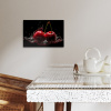Kersen - Rood - Fruit - Water - Zwart KitchenYeah - Keuken - Canvas klein -sfeer3