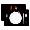 Kreeft - Glossier Rood - Zwart Placemat vinyl groot -zzsfeer2_Kitchenyeah-website