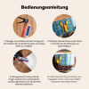 Kreeft - Geel - Blauw - Tegels Spatscherm Aluminium klein -zgebruik_DE