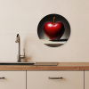 Apple - Hart - Rood KitchenYeah - Keuken - Wandcirkel Forex klein -sfeer3