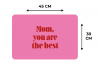 Moeder - Boodschap -Roze Placemat vinyl groot -specs