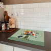 Bloemen - Vaas - Kaartje Inductie beschermer vinyl 3mm klein -sfeer3