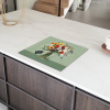 Bloemen - Vaas - Kaartje Inductie beschermer vinyl 3mm klein -sfeer8