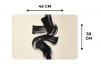 Strepen - Zwart - Abstract Placemat vinyl groot -specs