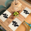 Strepen - Zwart - Abstract Placemat vinyl groot -zzsfeer5_Kitchenyeah-website